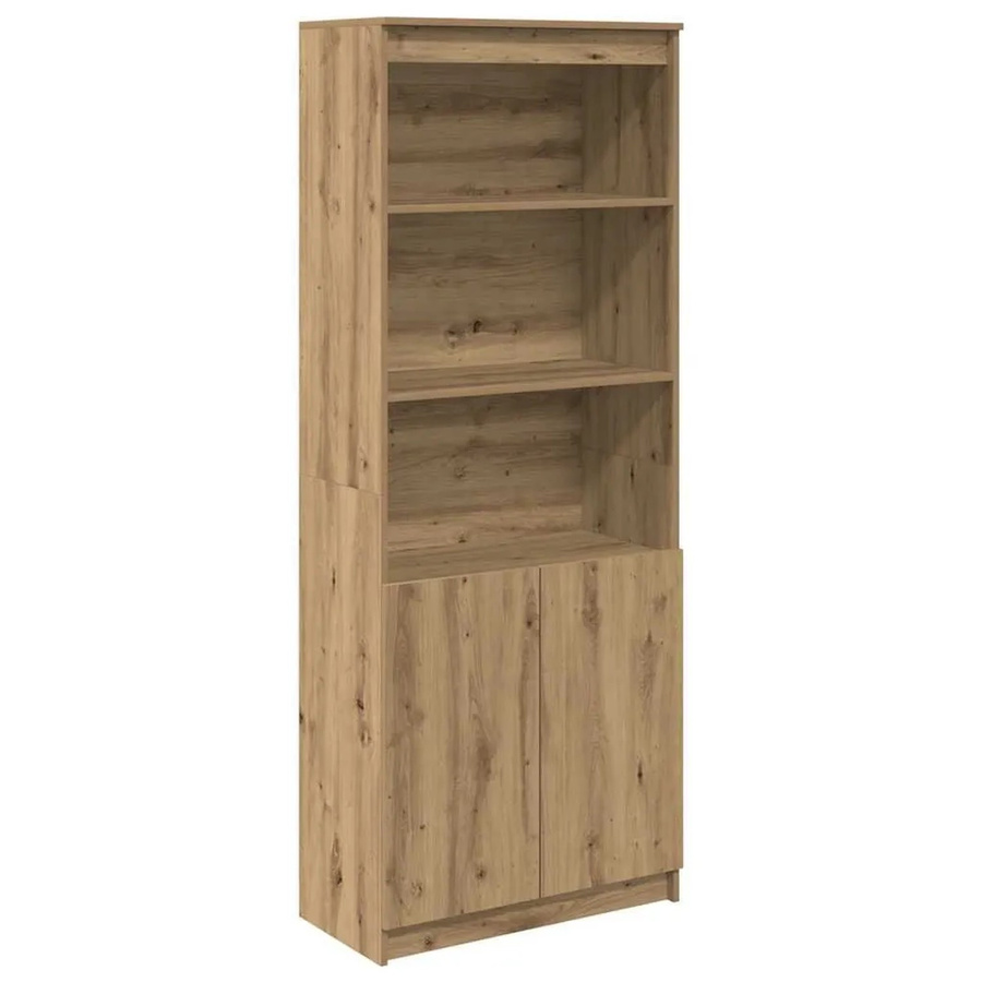 vidaXL Highboard Artisan-Eiche in Braun aus Holzwerkstoff, B/T/H: 70 x 35 x 180 cm - Bild 2