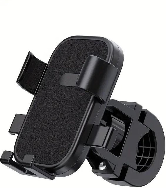 YIRAN Silikon Handyhalterung für Fahrrad und Motorrad, 360 Grad drehbar und verstellbar, Universal Navigationsständer in Schwarz - Bild 1