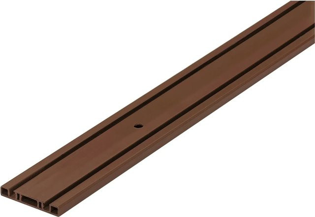 Hettich SlideLine Doppellauf- und Führungsprofil aus Kunststoff in Braun - Bild 1