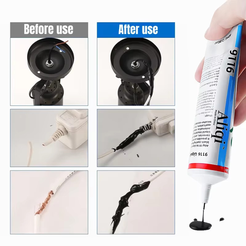 ALIQI Flüssiges Isolierband wasserdichtes Dichtmittel für Kabel und Drähte 15 bis 300 ml - Bild 4