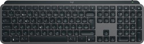 Logitech MX Keys S Tastatur mit Bluetooth und RF Wireless in Graphit, QWERTZ Layout - Bild 1