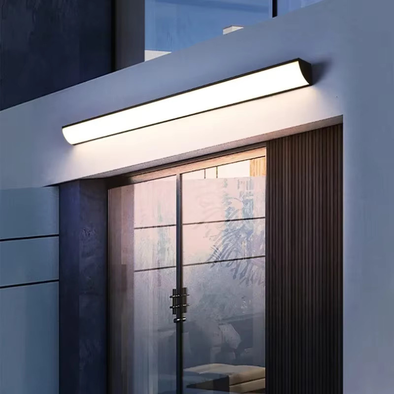 Z ZOSIMIO LIGHT Minimalistische Wandleuchte für Außen und Innen mit langen Streifen, wasserdichte Außenwandleuchte für Garten, Veranda und Innenhof - Bild 3