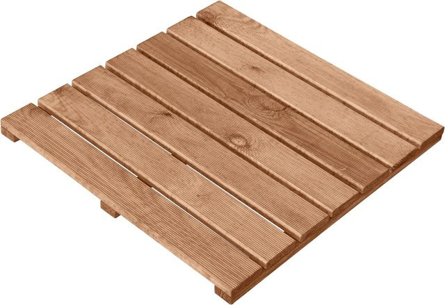 Holzfliesen für die Terrasse aus Kiefer in 50 x 50 cm - Bild 1