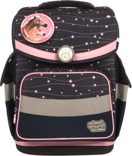 School-Mood Timeless Schulranzenset Ella Pony in Pink und Multicolour, 7-teilig - Bild 1