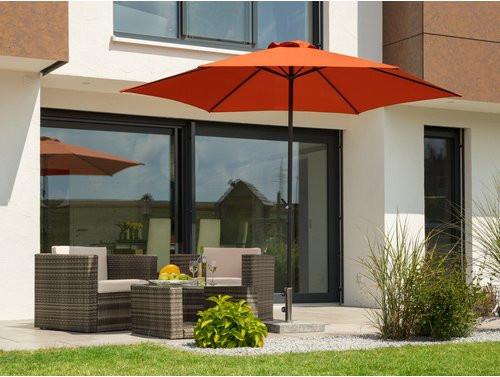 Schneider Schirme Sonnenschutz Bergamo in Terracotta-Orange mit 300 cm Durchmesser - Bild 1