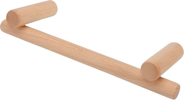 CosyHome Handtuchhalter aus Buchenholz beige, wandmontiert, Breite: 30 cm - Bild 1