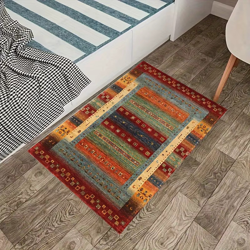 VIKAMA Fußmatte im Boho-Stil mit ethnischem Muster, maschinenwaschbar, Mehrfarbig, B/T: 60 x 40 cm - Bild 2