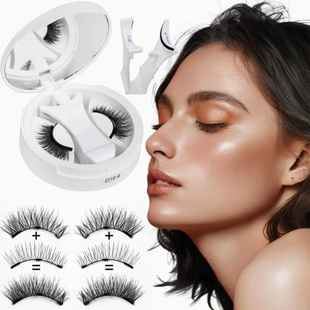 HNKMP 3D-Naturwimpern mit Magnetverschluss, Unisex - Bild 1