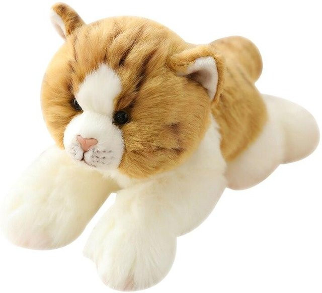 Binchi Keji Travel Liegende Katze Plüschtier, Braun, 30 cm, ab 12 Jahren - Bild 1