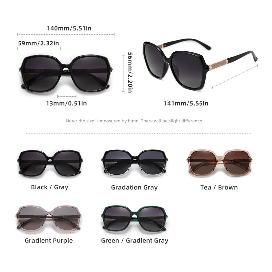 KINGSEVEN Sonnenbrille, Damen, Vollrand, Square, Schwarz, Kunststoff, polarisiert - Bild 2