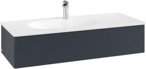 V&B Waschtischunterschrank Antao mit Auszugbeleuchtung in Weiß lackiert, B/T/H: 118,8 x 25,6 x 49,3 cm - Bild 1
