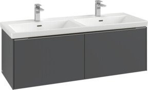 Villeroy & Boch Waschtischunterschrank Subway 3.0 in Weiß und Grau, Wandmontage mit LED-Beleuchtung und integrierten Schubladen, B/T/H: 127,2 x 42,9 x 47,8 cm - Bild 1