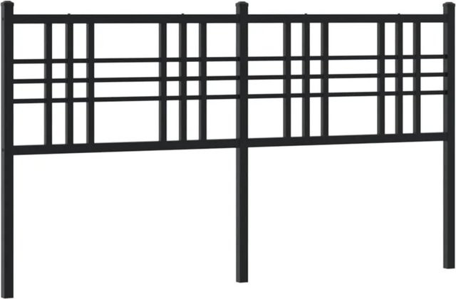vidaXL Ersatz-Kopfteil aus Metall in Schwarz für Betten der Größe 140–160 x 200 cm - Bild 1