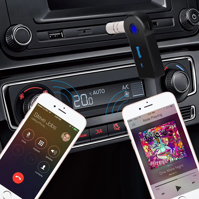 BRYNTHORX 2-in-1 Bluetooth 5.0 Adapter in Schwarz als Sender und Empfänger mit 3,5 mm Klinke für Auto, Kopfhörer und Freisprecheinrichtung - Bild 5