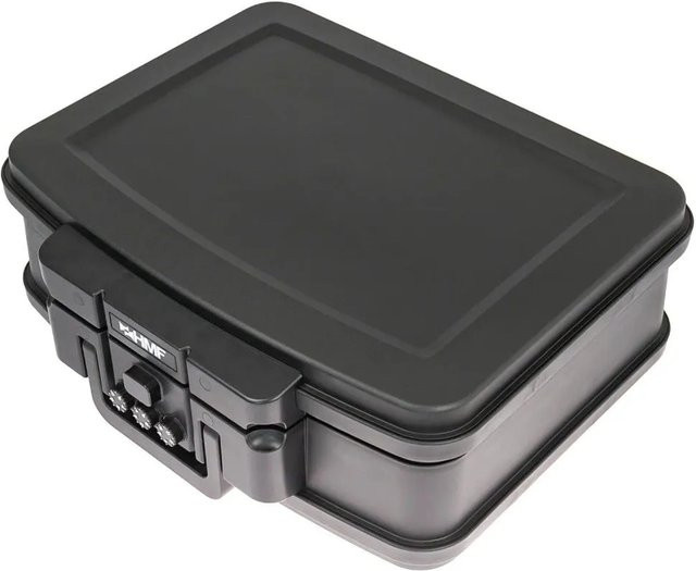 HMF Dokumentenbox Feuerfest und Wasserdicht mit Zahlenschloss DIN A4 Schwarz B/T/H: 44,5 x 16,5 x 33,0 cm - Bild 1