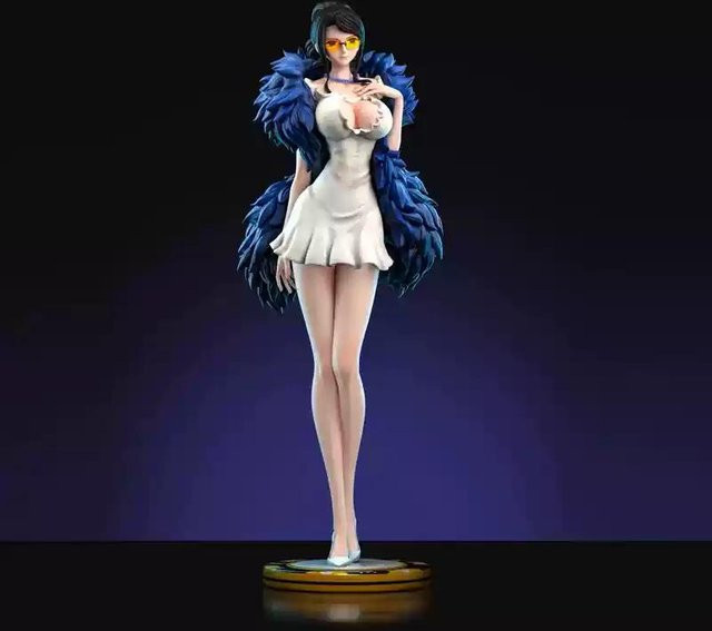 Spot Huang Jincheng Robin Zeichentrickfigur, Jincheng Serie, Nico Robin Figur, PVC Sammlermodell Statue, Blau, ab 14 Jahren - Bild 1