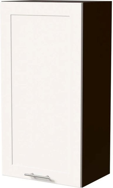 Feldmann-Wohnen Hängeschrank Oslo W4 in Lava und Weiß Matt mit Rahmenoptik, B/T/H: 50 x 32,5 x 96 cm - Bild 1