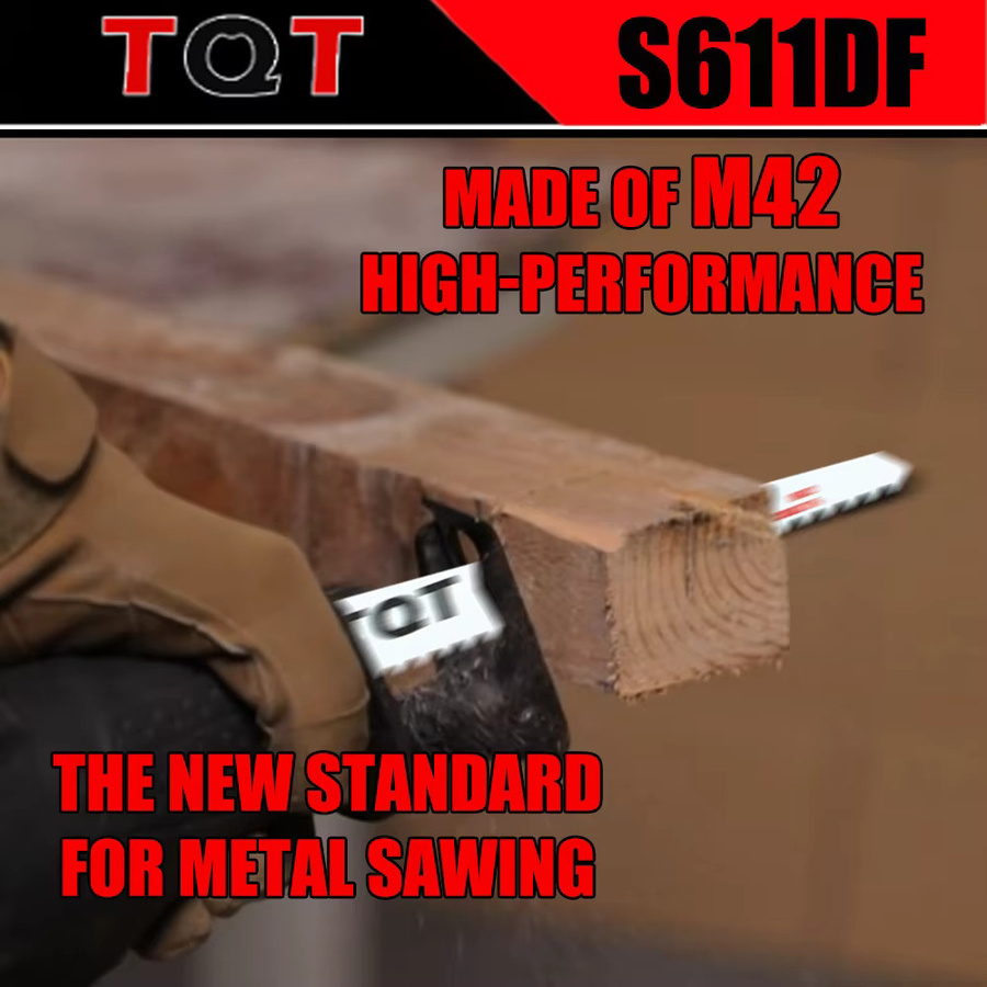 5 Stück S611Df Säbelsägeblätter 6 Zoll aus Kohlenstoffstahl mit 6 TPI zum Schneiden von Holz, Kunststoff und Metall in Silber - Bild 4
