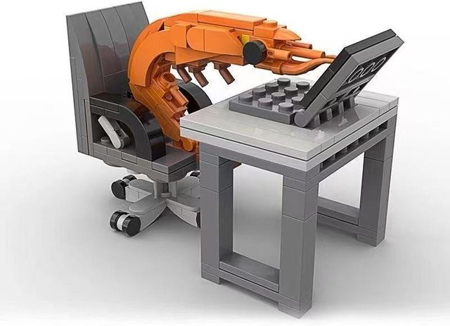 MOC Konstruktionsstein Garnelenmodell, Figuren Puzzle, ab 14 Jahren - Bild 1