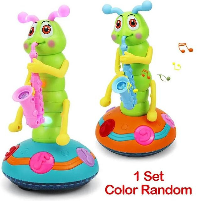 Linyi toy Wriggle Raupen-Saxophon-Spielset, LED, elektrisch, ab 3 Jahren - Bild 1