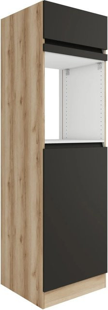 Optifit Küchen-Geräteumbauschrank Noah420 in Anthrazit WildEiche mit 60 cm Breite - Bild 1