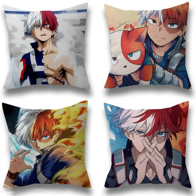 Rastar Anime My Hero Academia Shoto Todoroki Kissenbezug, quadratisch, Multicolour, Breite: 30 cm, Höhe: 30 cm - Bild 1