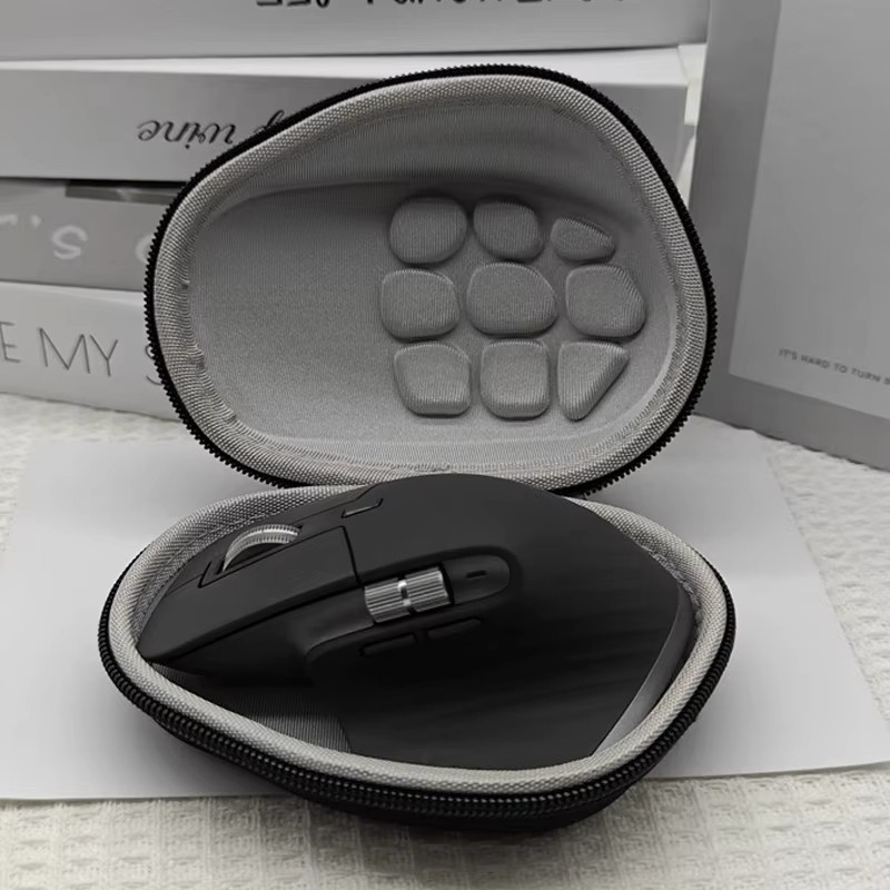 Tragbare wasserdichte EVA-Reisetasche für Logitech MX Master 4 Maus in Schwarz - Bild 3