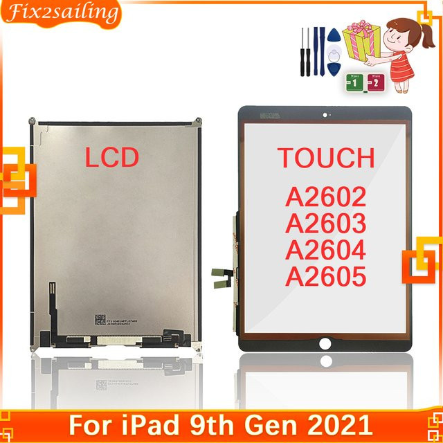 Apple LCD Touch Screen Display Panel Ersatzteil für iPad 9. Generation 10,2 Zoll in Schwarz - Bild 1