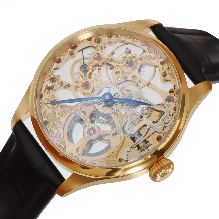 SEAKOSS Armbanduhr, Handaufzug, Edelstahl, Blau, Herren - Bild 5