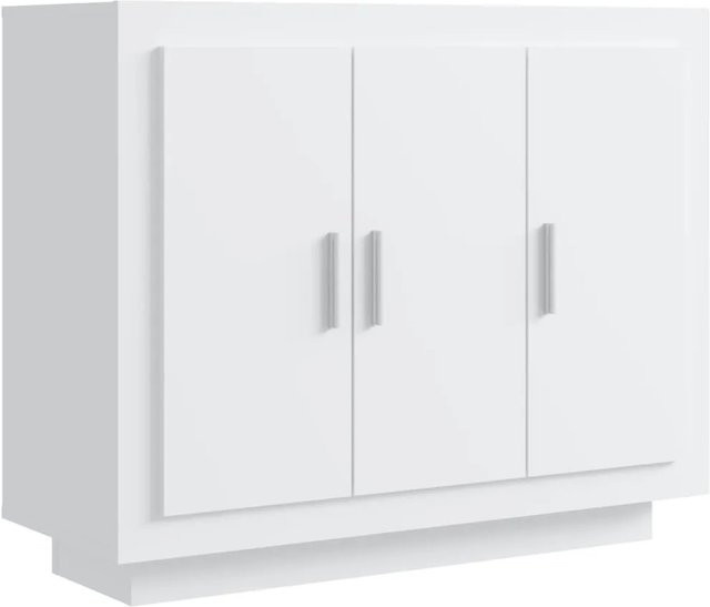 vidaXL Sideboard aus Holzwerkstoff in Weiß, B/T/H: 92 x 35 x 75 cm - Bild 1