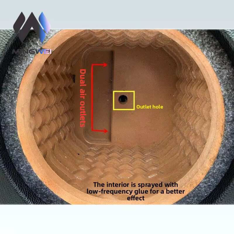 MW Audio Passiver Subwoofer mit Wabenkasten-Gehäuse in Schwarz für Auto- und Heim-Audio-Lautsprecher, 6,5 Zoll - Bild 3