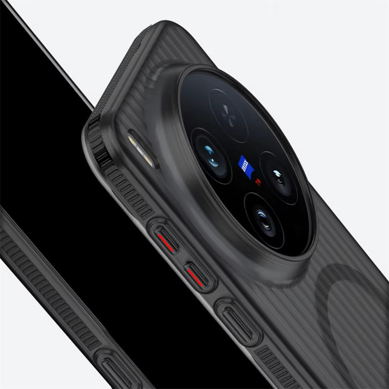 Magnetische MagSafe Schutzhülle für Vivo X300 Ultra, X300s und X300 Pro aus transparentem Hart-PC, rutschfest - Bild 4