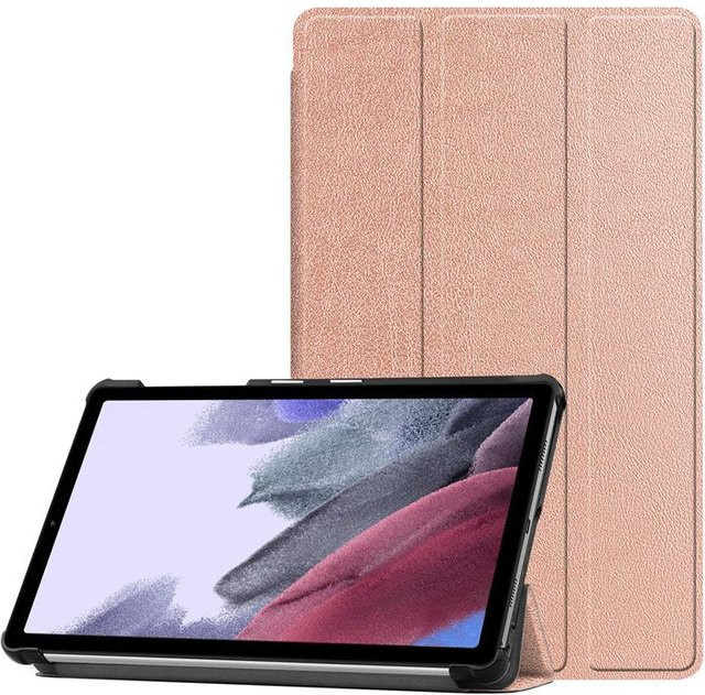 Lenovo Tab P11 Hülle mit Dreifach-Ständer und Auto Sleep Wake Funktion aus PU-Leder in Rose Gold für TB-J606F, J607F und J616F - Bild 1