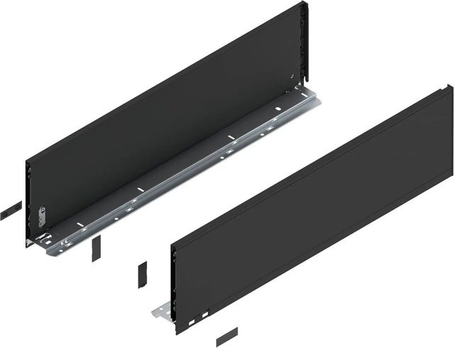 Blum Zarge Legrabox Pure Höhe C Nennlänge 650 mm Carbonschwarz Matt - Bild 1