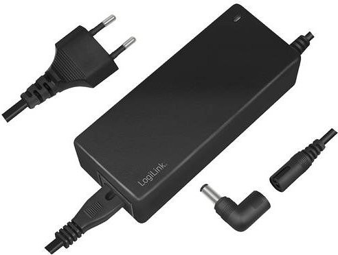 LogiLink PA0215 Notebook-Netzteil 90W in Schwarz mit regelbarer Ausgangsspannung von 15 V bis 20 V - Bild 1