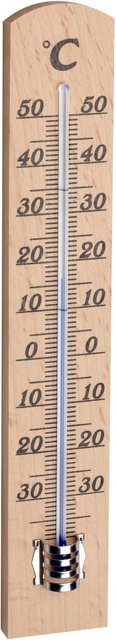 TFA Innen-Thermometer in Buche-Optik, Braun - Bild 1