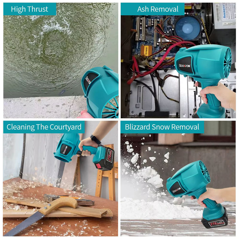 Makita LXT Kabelloses Elektrisches Gebläse für 18 V–21 V Akku zur Staub- und Schneeentfernung in Blau und Türkis - Bild 2