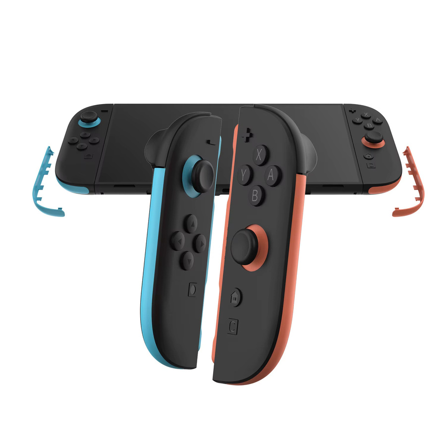Stilvoller Dekorationsstreifen für Nintendo Switch 2 Joy-Con in Rot und Multicolour als anpassbares Zubehör für den linken und rechten Griff - Bild 3