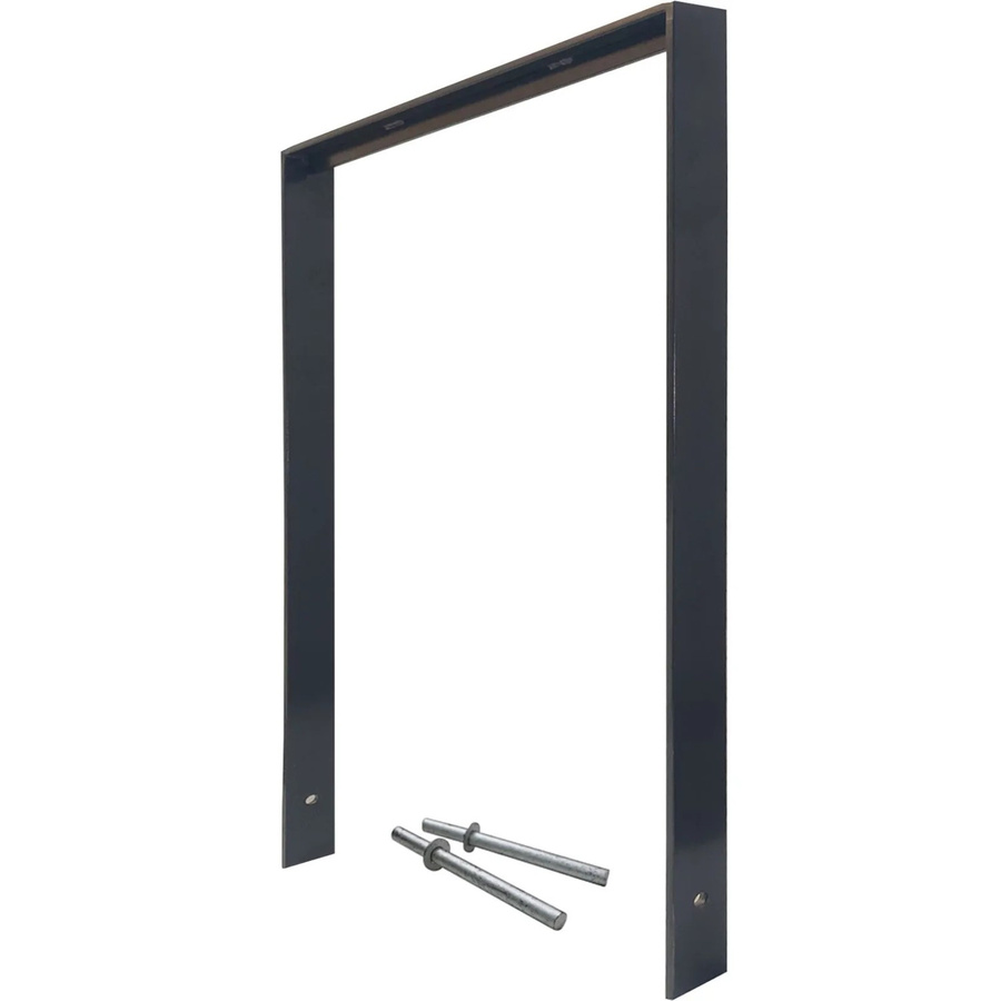 TRUTZHOLM Fahrradanlehnbügel Typ U aus Flachstahl in Anthrazit, B: 116,5 cm, H: 77 cm - Bild 2