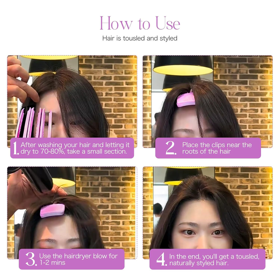 Haar-Volumen-Clips für Damen - Bild 4