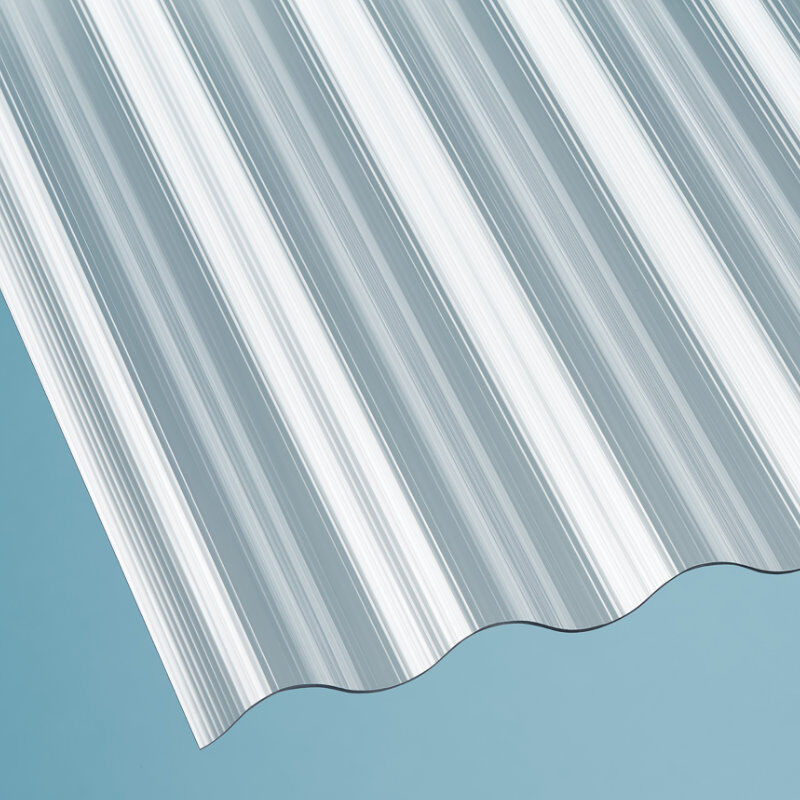 Scobalit Polycarbonat Wellplatte glasklar, Breite: 90 cm, Dicke: 1,4 mm - Bild 1