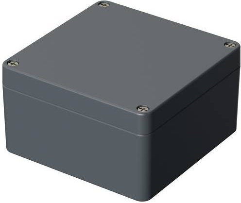 Bopla EUROMAS A 125 Industrie-Gehäuse aus Aluminium in Silber-Grau RAL 7001, B/T/H: 160 x 160 x 90 mm - Bild 1