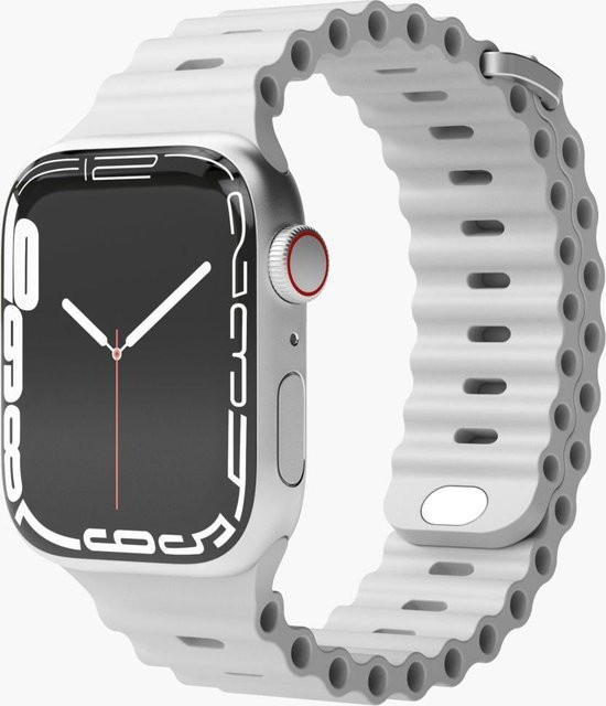 Vonmählen Uhrenarmband Silikon, Wave Band 2, Weiß, Unisex, 40mm 41mm 42mm - Bild 1