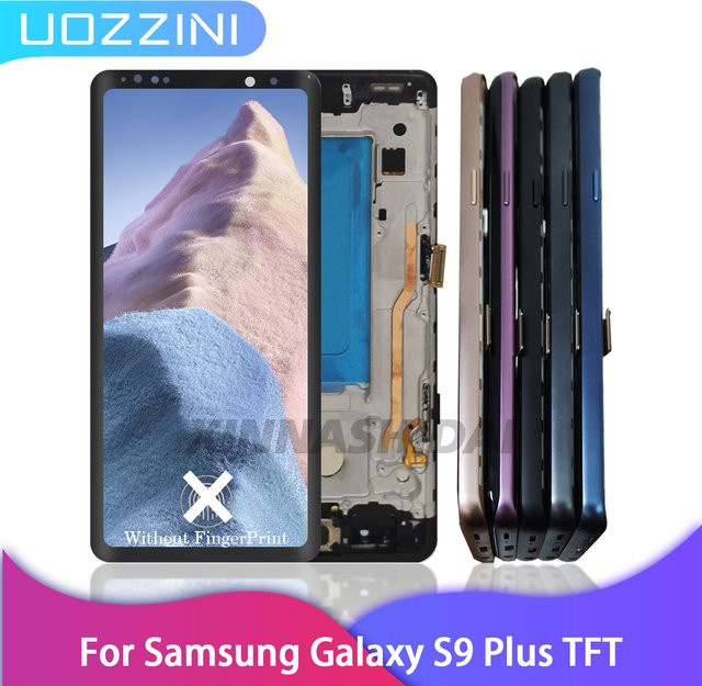 TFT Incell Display mit Rahmen und Digitizer-Baugruppe als Ersatzteil für Samsung Galaxy S9 Plus S9 G960 G965 in Schwarz oder Blau - Bild 1
