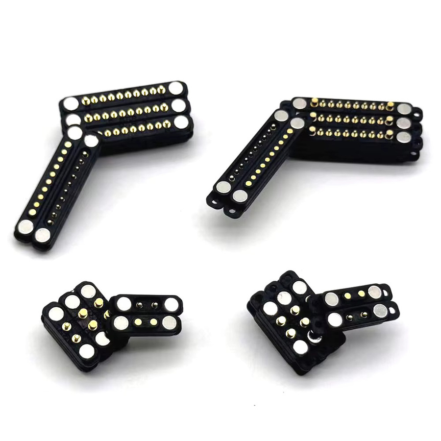 LAJQTAO Wasserdichter Magnet-Ladeanschluss mit Hochstrom-Pogo-Pins, Magnetischer DC-Power-Stecker, Schwarz - Bild 2