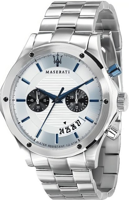 Maserati Chronograph, Quarz, Edelstahl, 44 mm, Herren, Silber - Bild 1