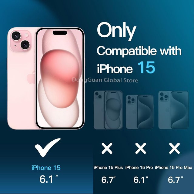 Leeshionz Panzerglas für iPhone 15 in Transparent - Bild 1