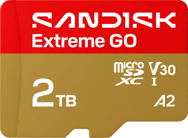 SanDisk Extreme GO microSDXC Speicherkarte 2 TB mit 240 MB/s in Multicolour - Bild 1