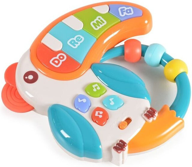 Moni Musikspielzeug Klavier Papagei Babyklavier bunt ab 18 Monaten - Bild 1