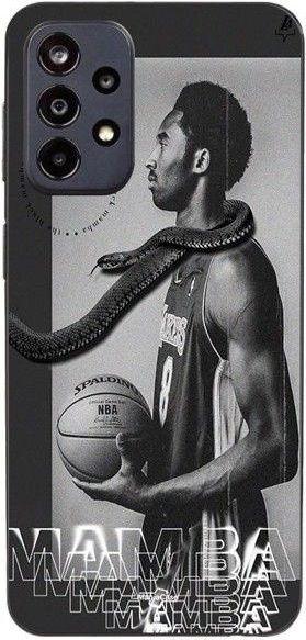 Maniacase Handyhülle für Samsung Galaxy A53 4G NBA Kobe Bryant Schwarz - Bild 1